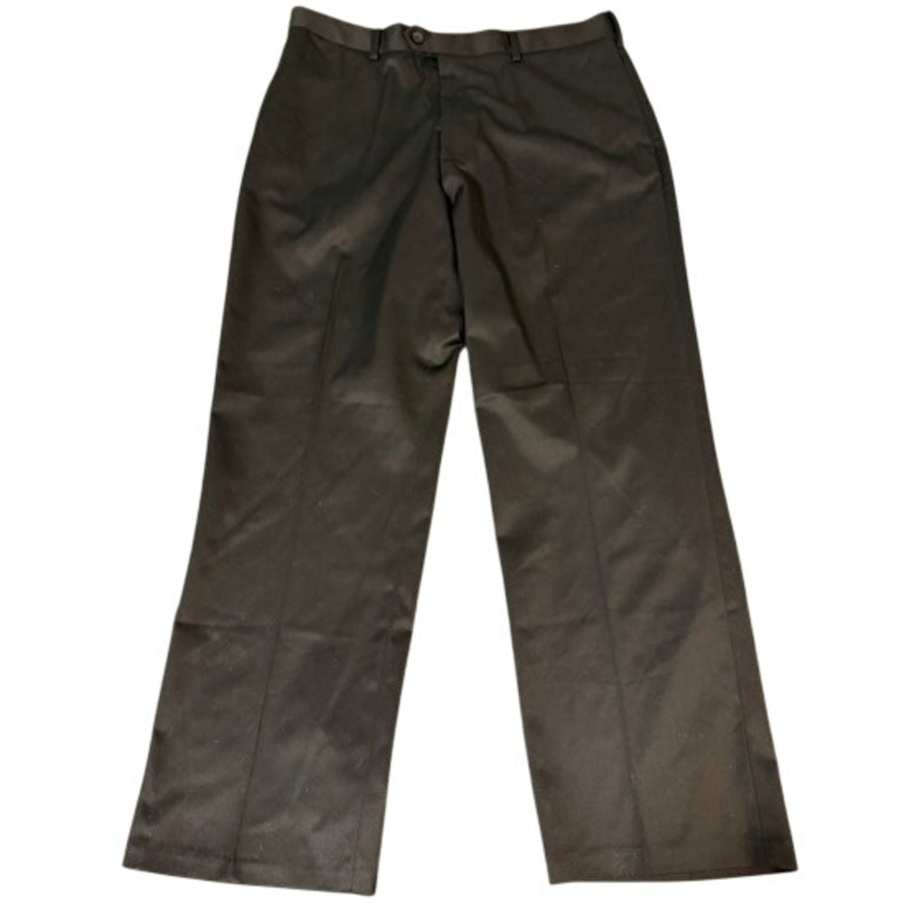 Perry Ellis Dress Pants Men 36x30 Black Portfolio Premium Flex Twill Stretch